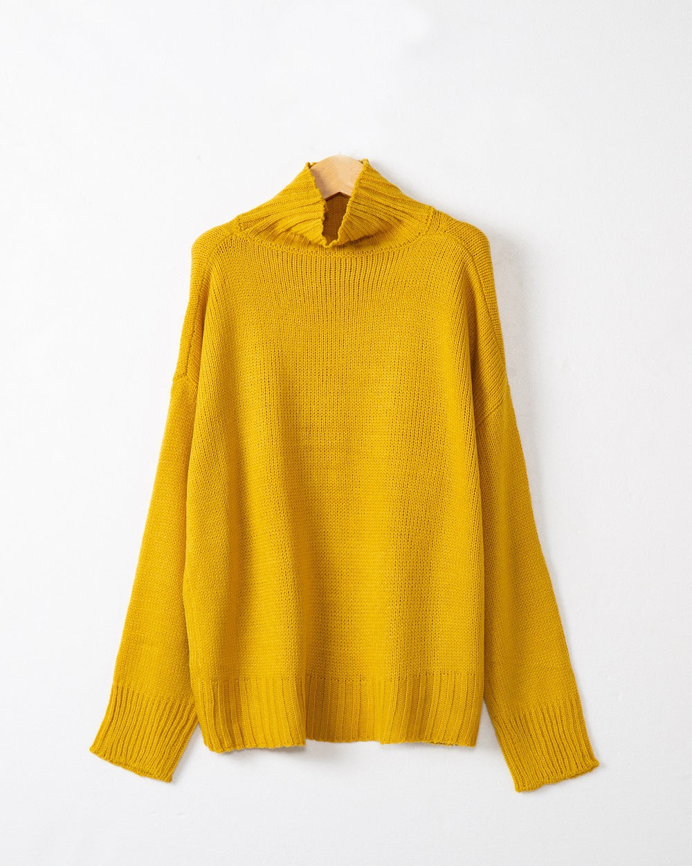 Damen Rollkragen-Pullover aus Grobstrick mit Oversize-Schnitt Drune
