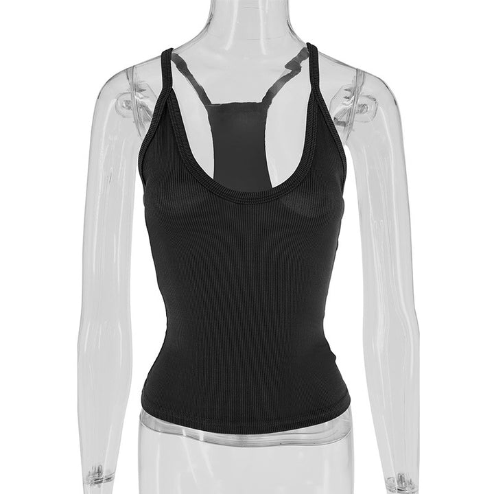 Damen Sportliches Stretch-Top mit schlanker Passform Drune