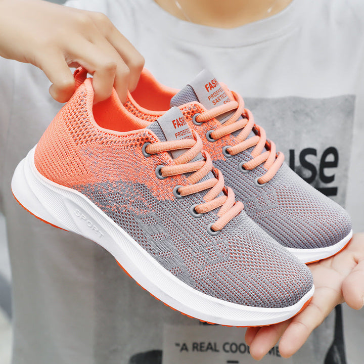 Damen Atmungsaktive Sport-Einlegesohlen Sneakers mit flexiblem Obermaterial Drune