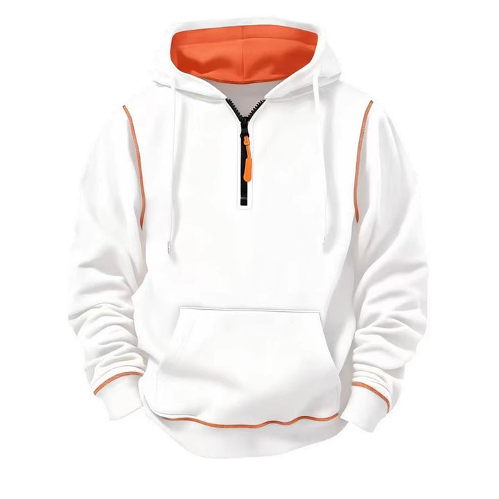 Herren Sportliche Kapuzenjacke mit Reißverschluss Drune
