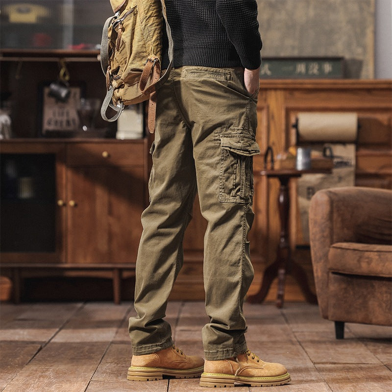 Herren Tapered Utility‑Cargo‑Hose mit Mehrfachtaschen und verstärkten Kniepartien Drune