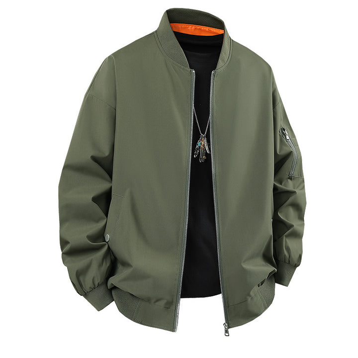 Herren Freizeitjacke mit hohem Kragen und praktischen Taschen Drune