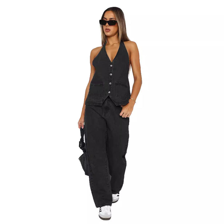Damen Elegantes und lässiges Zweiteiler-Anzug-Set Drune