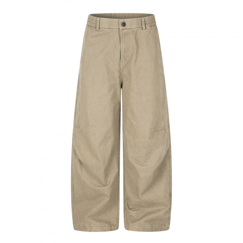 Damen Weite Culotte-Hose mit hohem Bund, elastischem Einsatz und Utility‑Nähten Drune