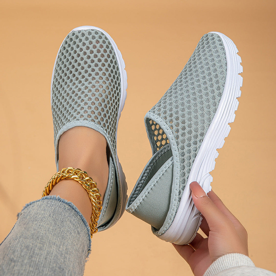 Damen Atmungsaktive Slip-On Freizeitschuhe Drune