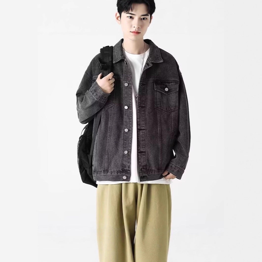 Herren Lässige Jeansjacke Drune