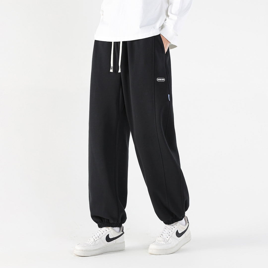 Herren Weite Relaxed-Freizeithose mit Tunnelzug & markanten Teilungsnähten Drune