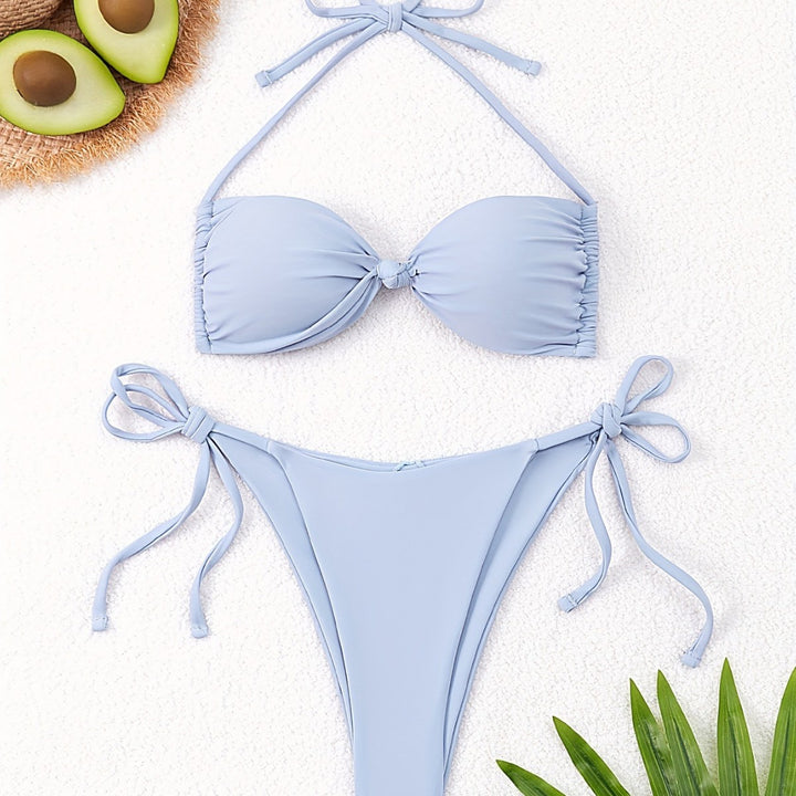 Damen Bandeau-Bikini mit tausend Möglichkeiten zur Anpassung Drune