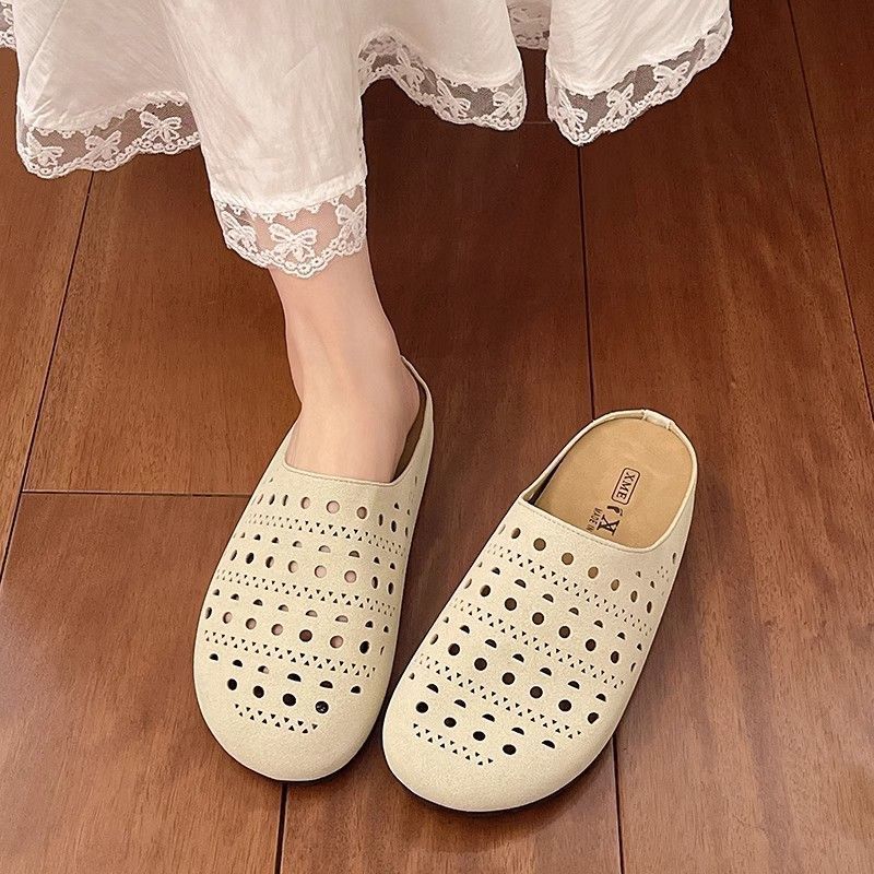 Damen Bequeme Clogs mit luftigen Aussparungen und rutschfester Sohle Drune