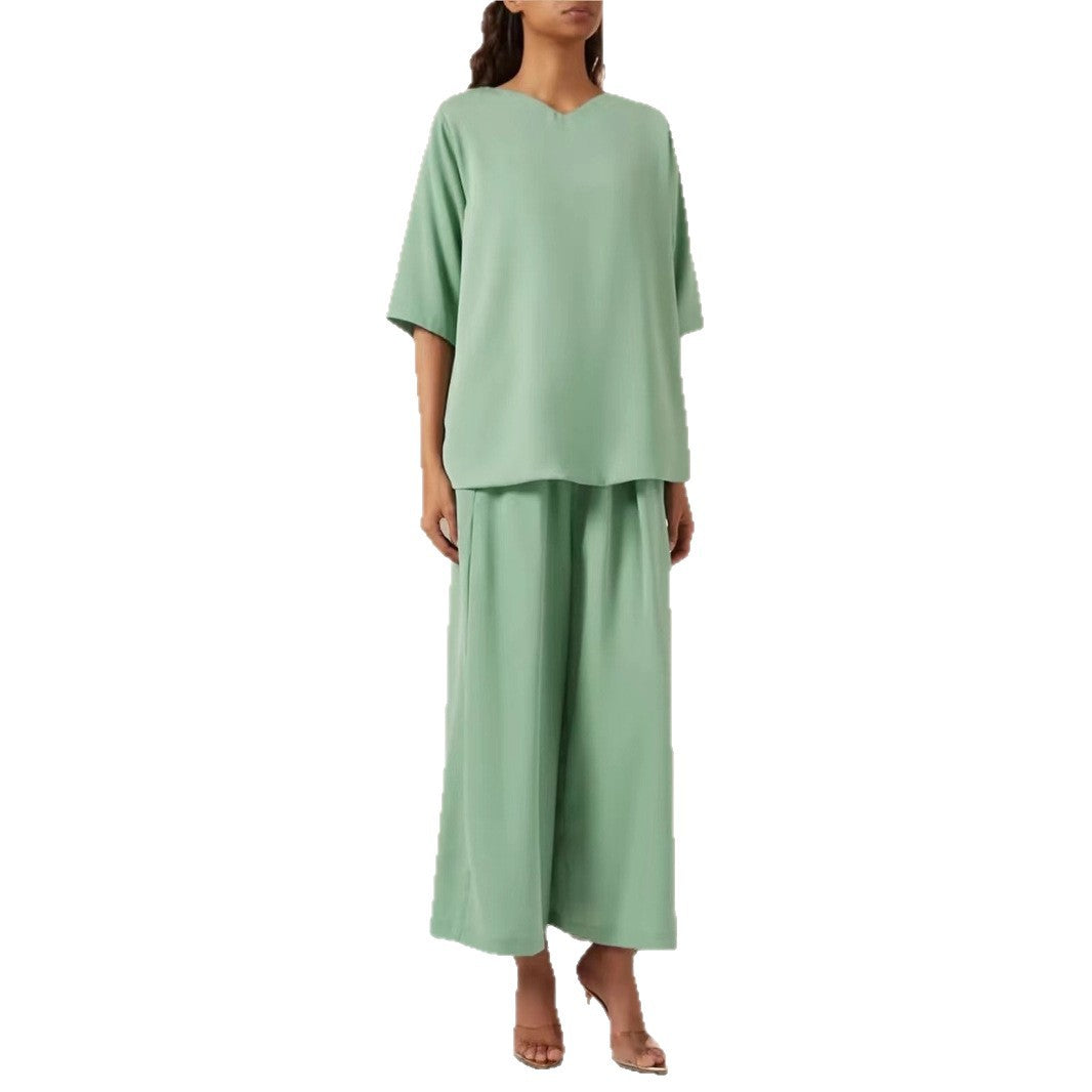 Damen Fließender Maxi-Kaftan-Mantel mit offenem Vorderteil und minimalistischem Stehkragen Drune