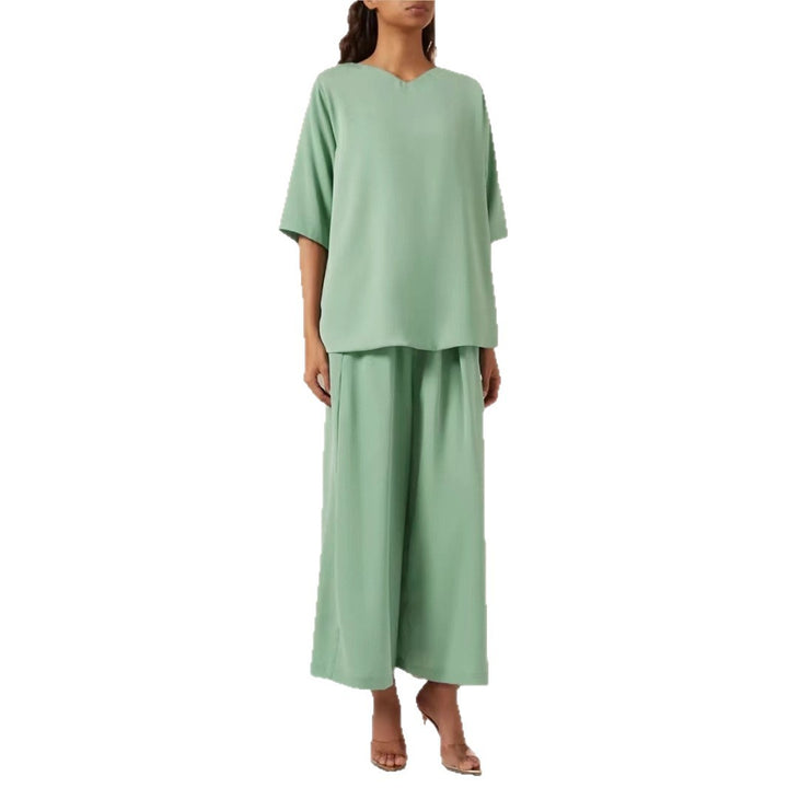 Damen Fließender Maxi-Kaftan-Mantel mit offenem Vorderteil und minimalistischem Stehkragen Drune