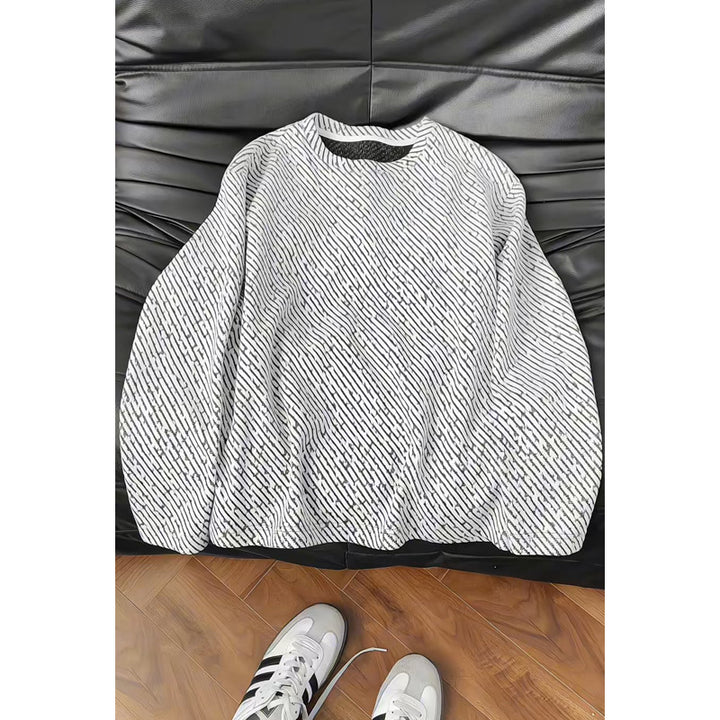 Damen Modischer Sweatshirt mit strukturiertem Design Drune