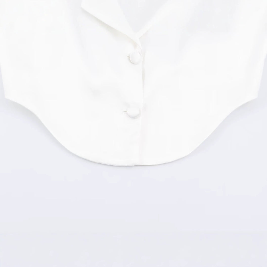 Damen Kurzblazer-Bolero mit Reverskragen und taillierter Silhouette Drune