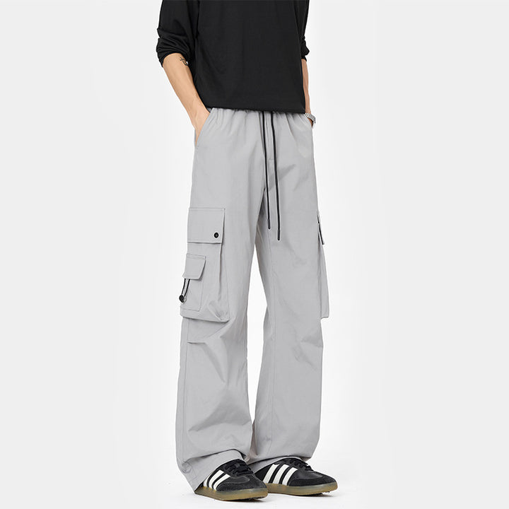 Herren Cargo-Hose mit mehreren Taschen und elastischem Bund Drune
