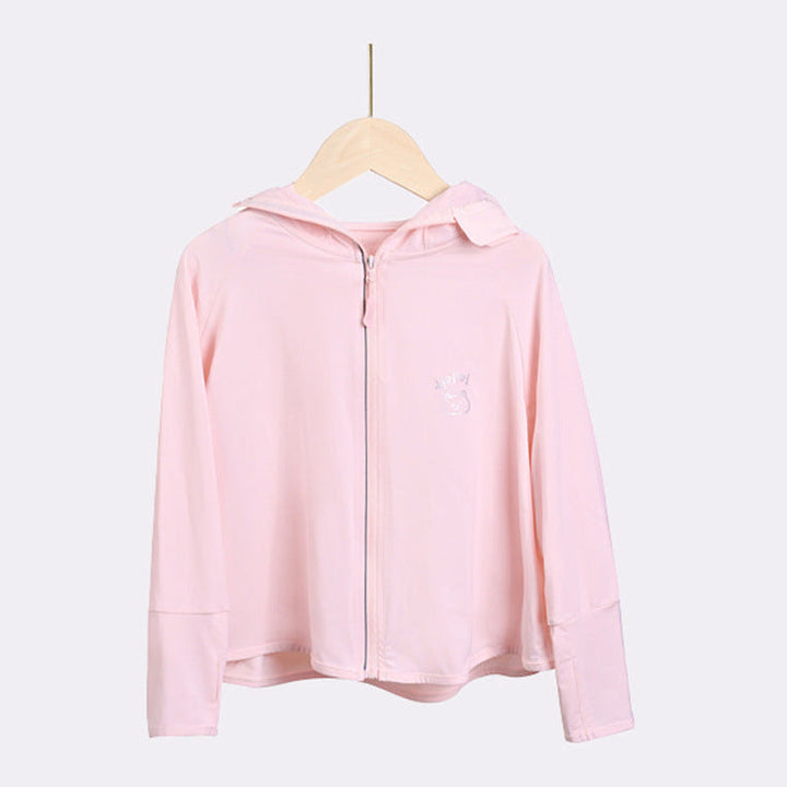 Damen leichte UV-Schutzjacke mit Kapuze und Reißverschluss Drune