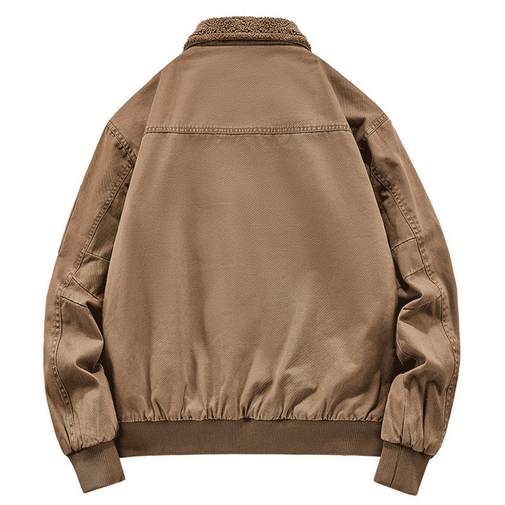 Herren Stilvolle Bomberjacke mit Fleecefutter Drune