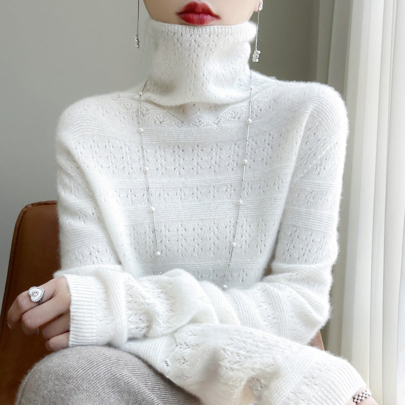 Drune | Rollkragenpullover - Weicher Strickpullover - Langärmliges Design