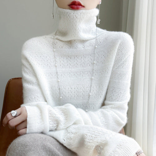 Drune | Rollkragenpullover - Weicher Strickpullover - Langärmliges Design