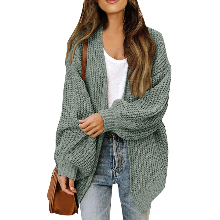 Damen Grobstrickjacke mit lässigem Schnitt und überschnittenen Schultern Drune