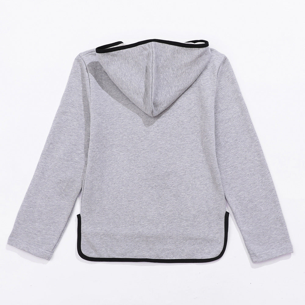 Damen Sportliche Zip-Hoodie Jacke Drune