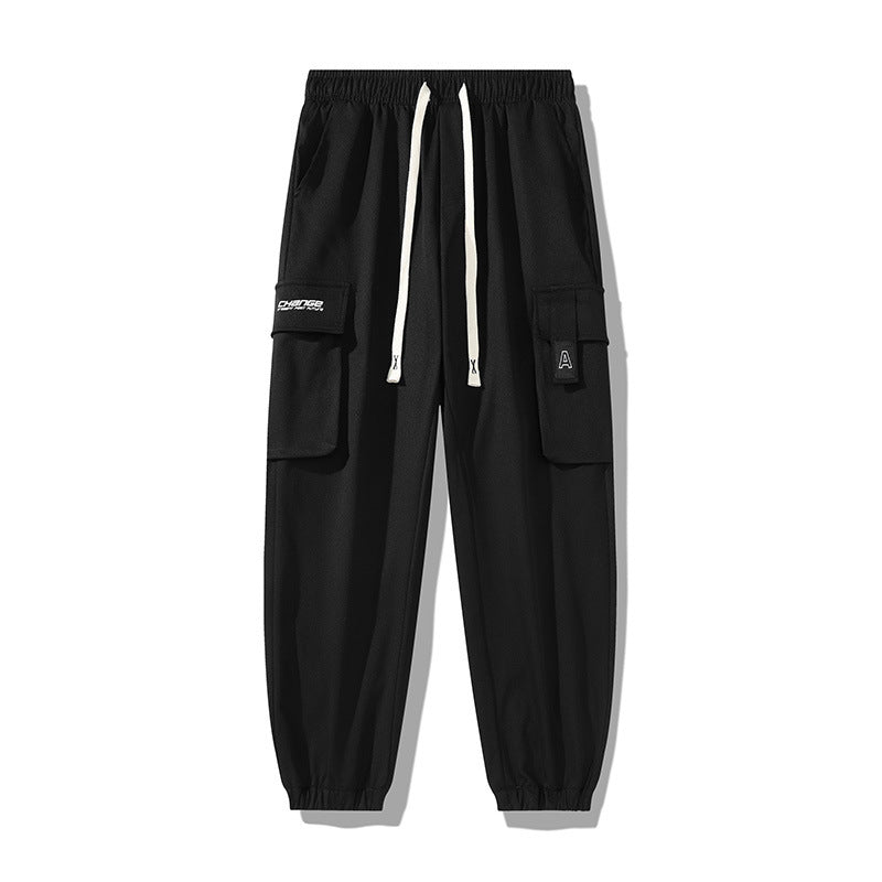 Herren Urbaner Utility-Jogger mit Oversize-Cargotaschen, Kordelzug und elastischen Knöcheln Drune