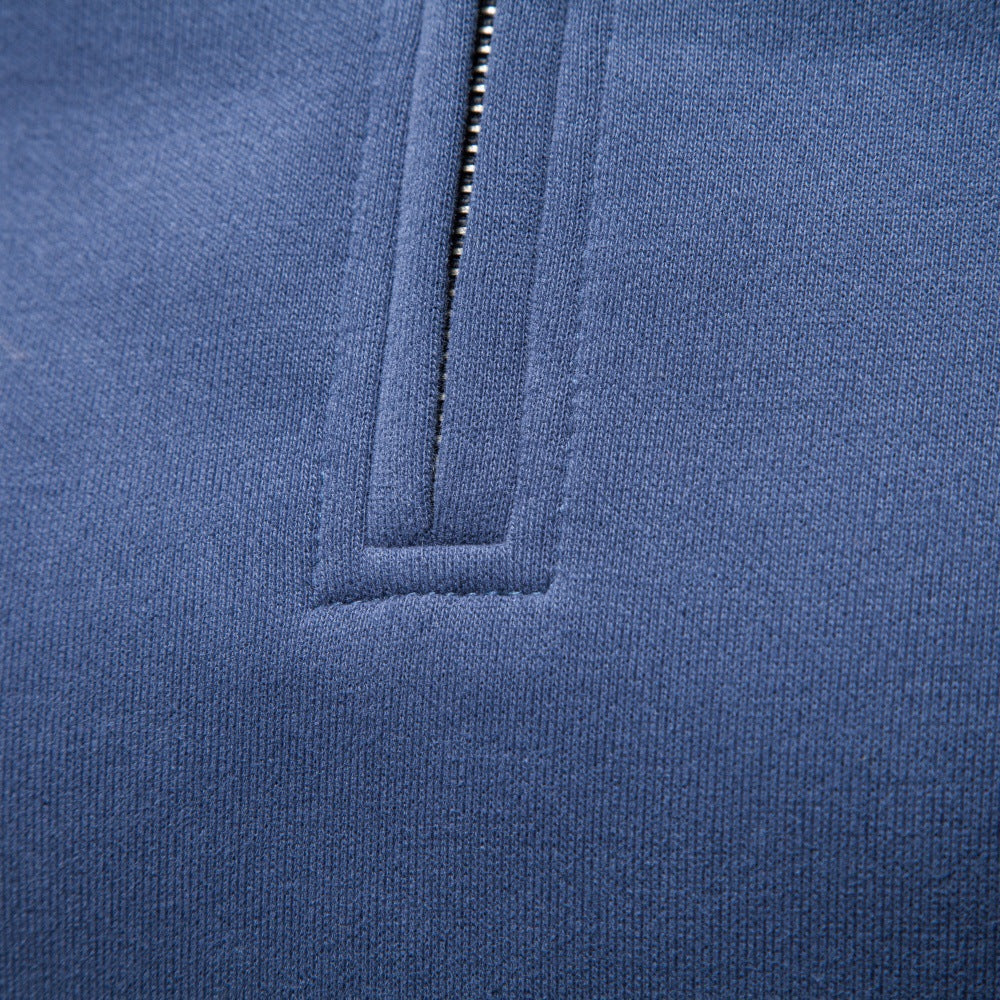 Herren Troyer-Fleecepullover mit Stehkragen und halbem Reißverschluss Drune