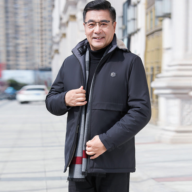 Herren Sportliche Übergangsjacke mit abnehmbarer Kapuze Drune