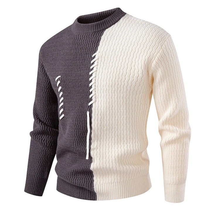 Herren modischer Strickpullover mit innovativen Strukturdetails und einzigartigem Design Drune