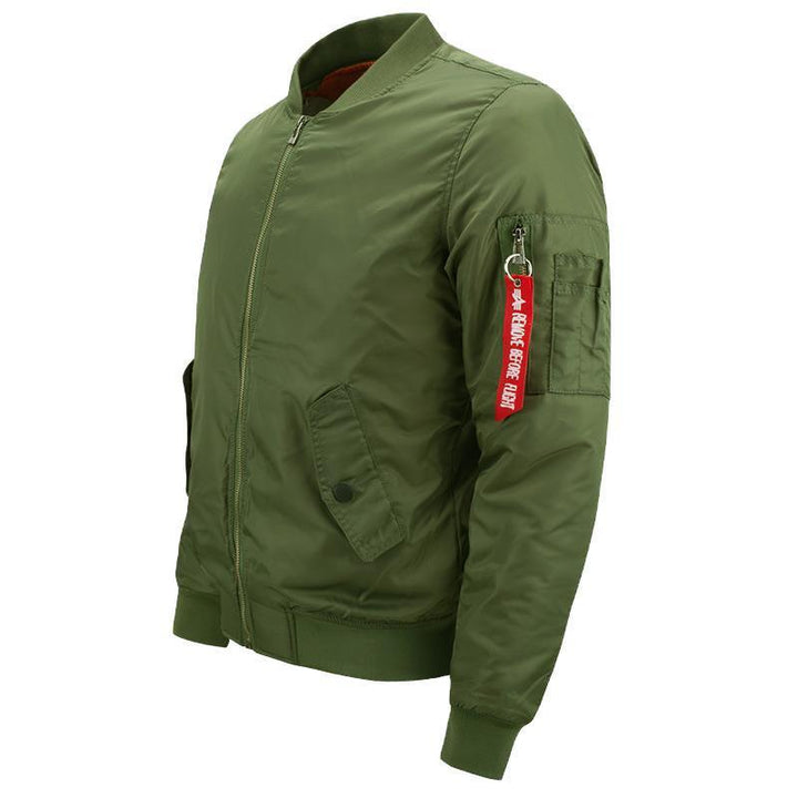 Herren Wattierte Bomberjacke im MA-1‑Stil Drune