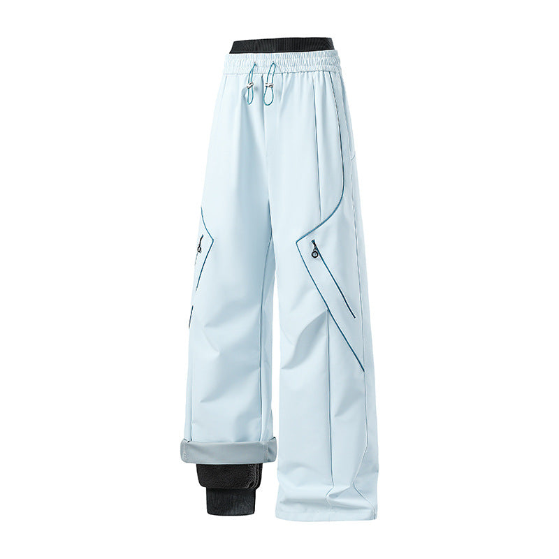 Damen Weite Tech-Cargo-Hose Drune