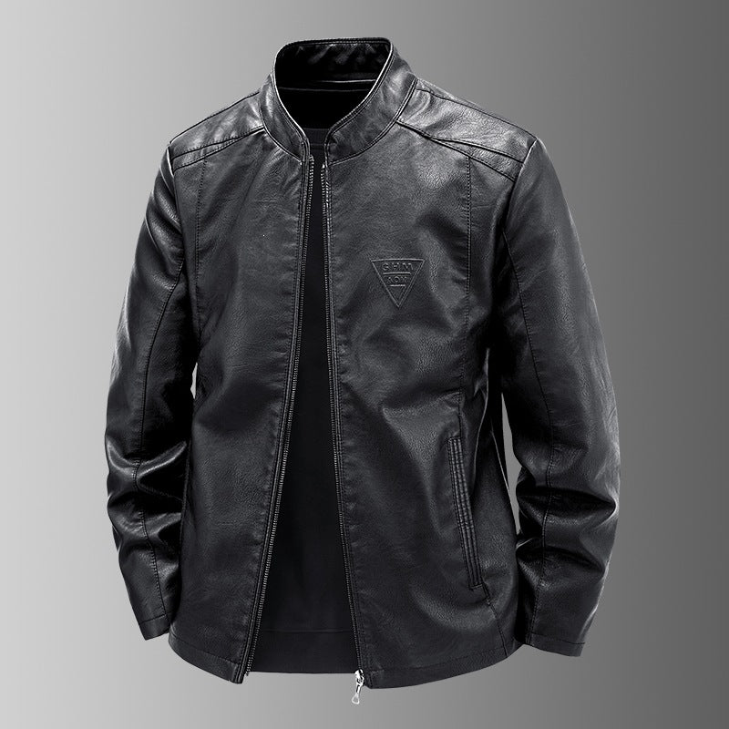 Herren Hochwertige Kunstlederjacke Drune