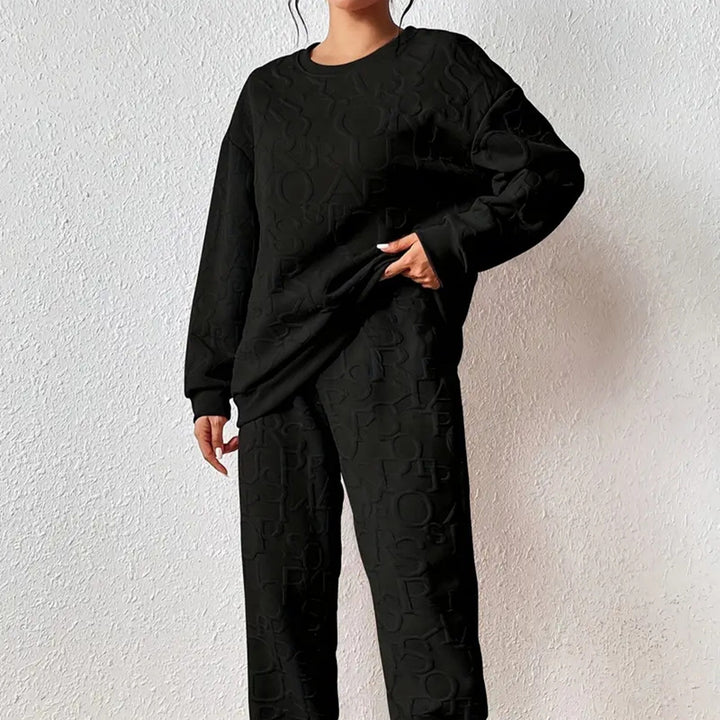 Damen Set aus hochwertigem Sweatshirt und Jogginghose Drune
