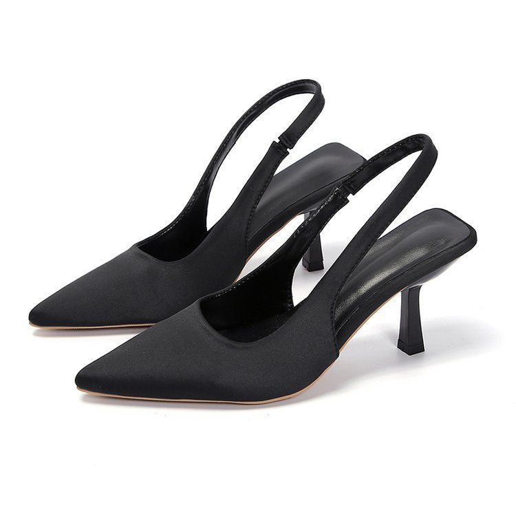 Damen Slingback-Pumps mit spitzer Zehenpartie und schmalem Kitten-Heel Drune