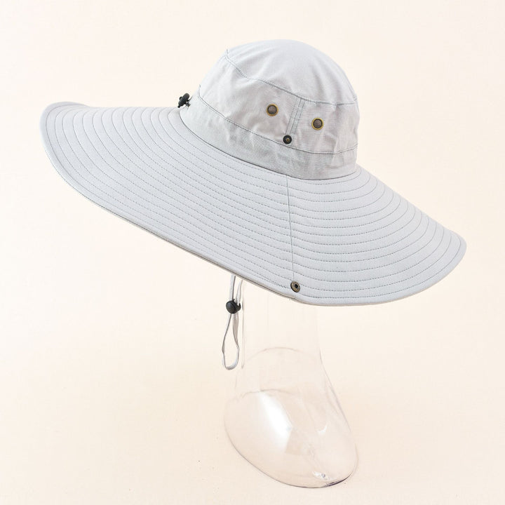 Damen UV-Schutz Sonnenhut mit breiter Krempe und verstellbarem Kinnband Drune