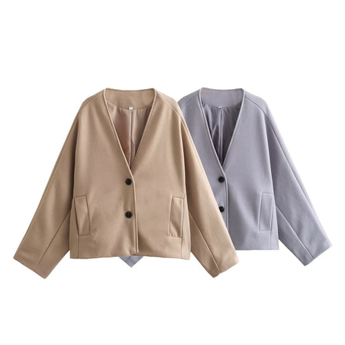 Damen vielseitige Blazerjacke im lässigen Stil Drune