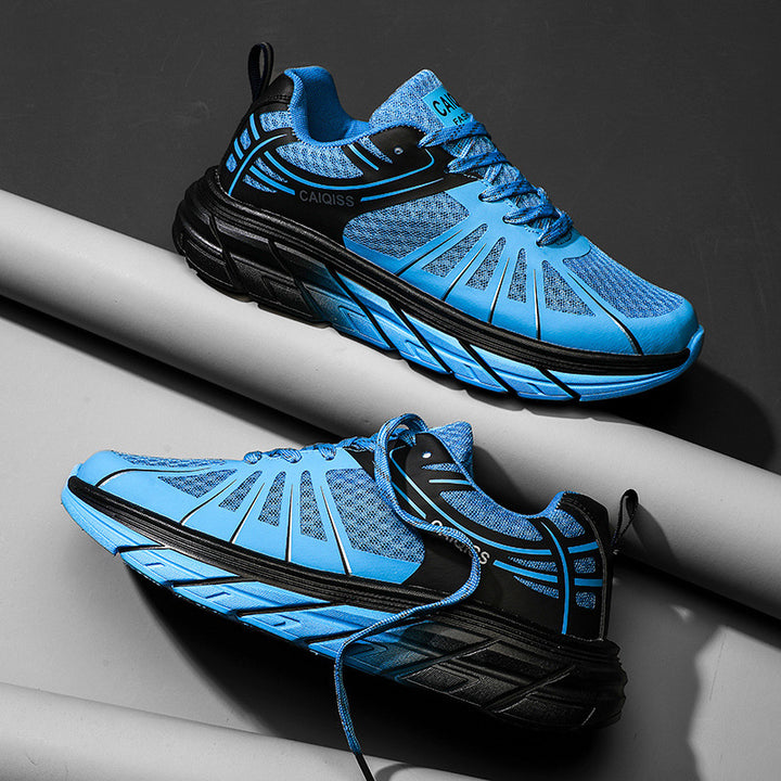 Herren Stabilitäts-Laufschuhe mit keilförmiger Energierückführungssohle und nahtlosem Mesh-Upper Drune