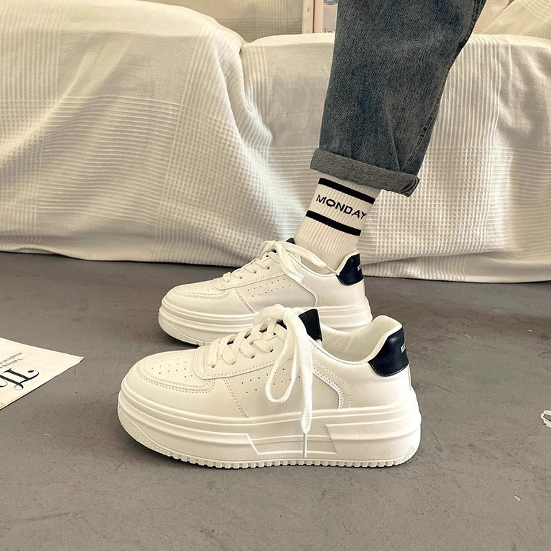 Damen Modische Plateau Sneakers mit komfortablem Rückenschutz Drune