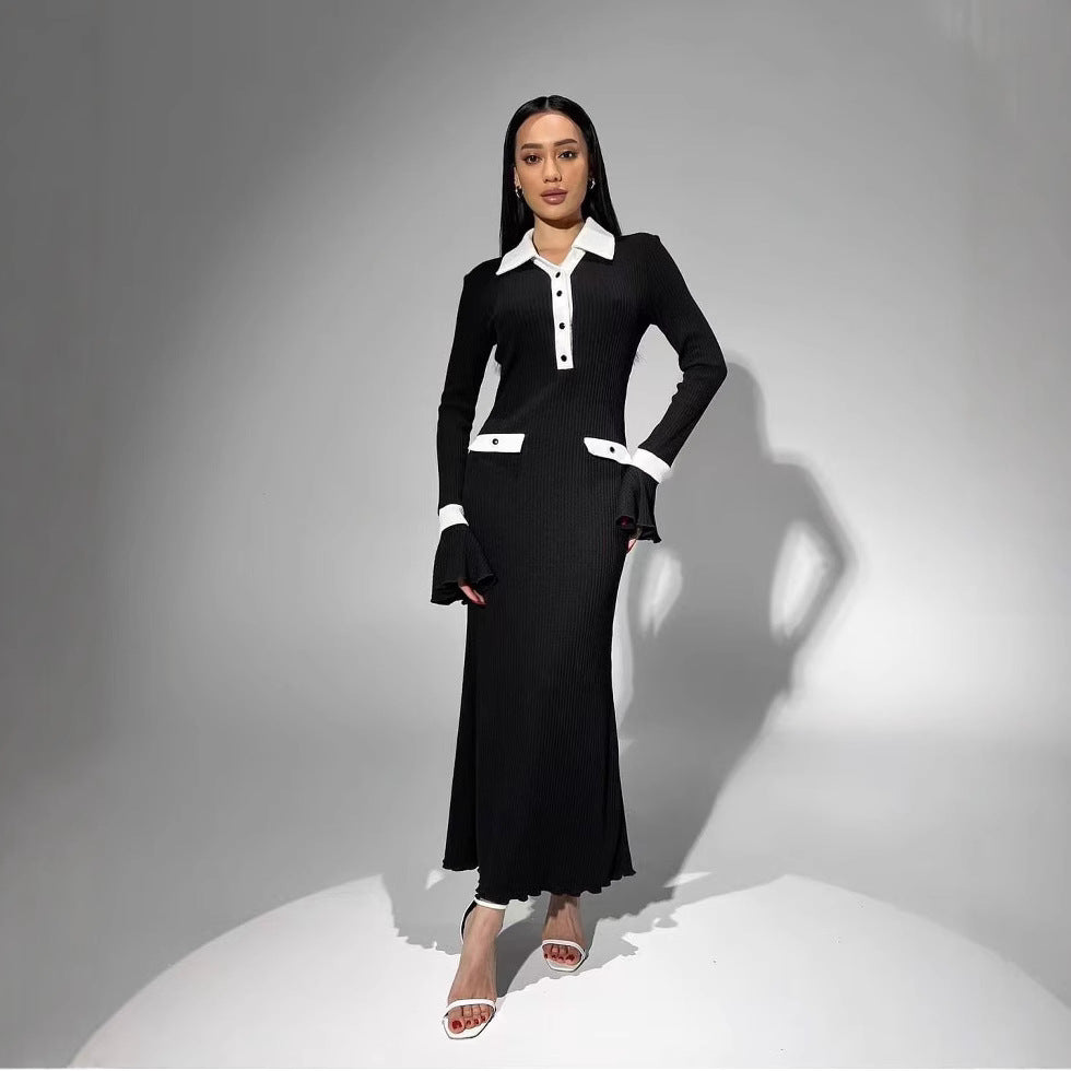 Damen Langarm-Kleid im eleganten Design Drune