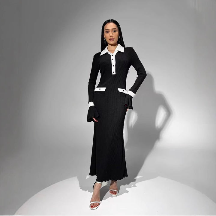 Damen Langarm-Kleid im eleganten Design Drune