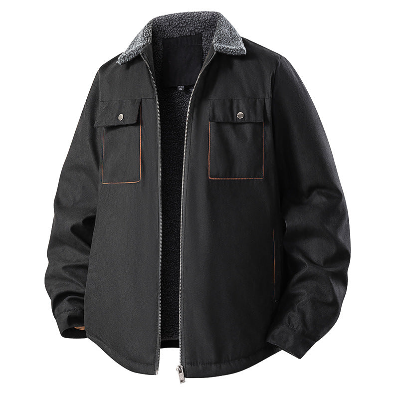 Herren Sportliche Übergangsjacke mit Fleecefutter und praktischen Taschen Drune