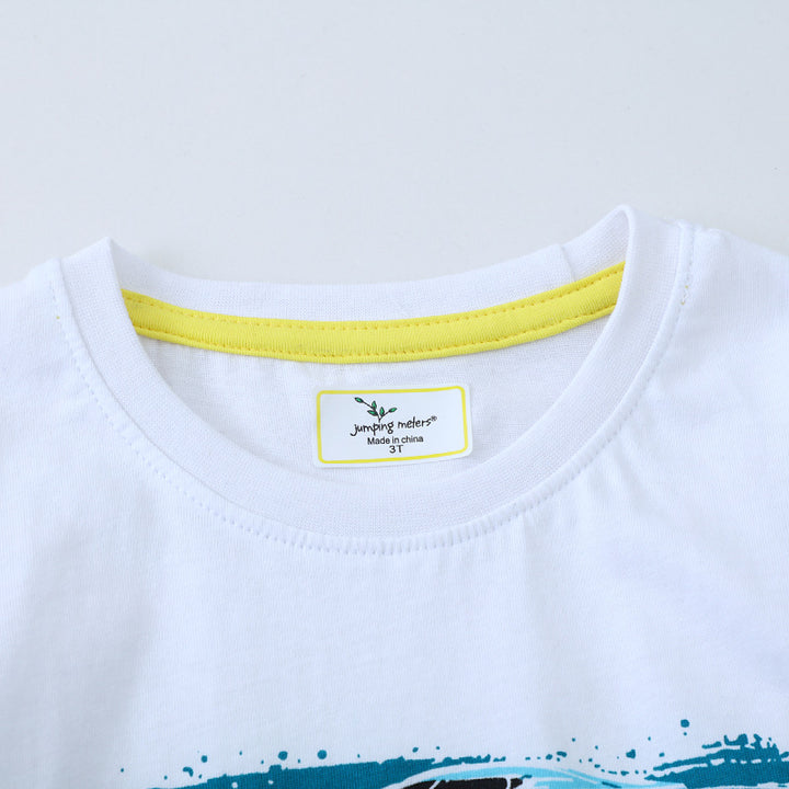 Jungen Kurzarm T-Shirt mit aufregendem Fahrzeugdesign Drune