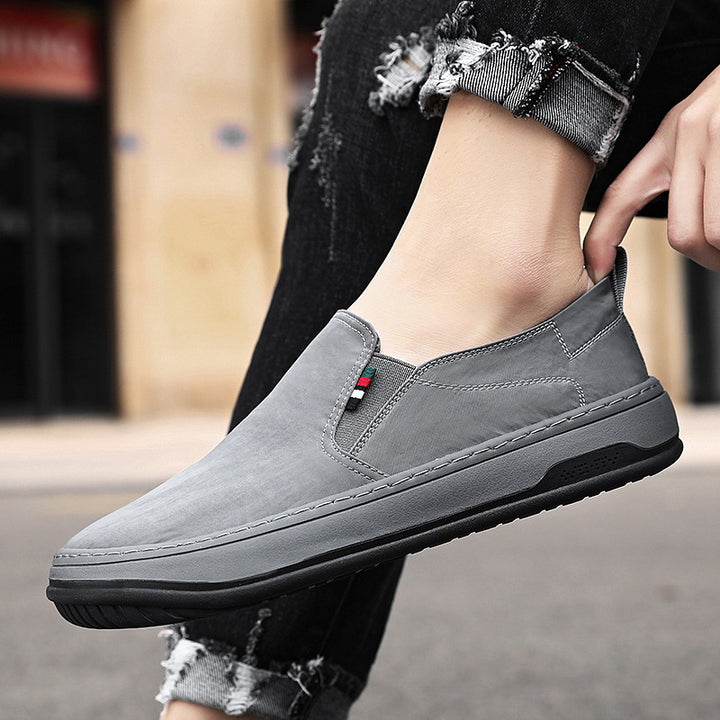 Herren Minimalistischer Slip-On City-Sneaker aus Mikrofaser mit stoßdämpfender Komfortsohle Drune