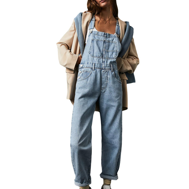Damen Latzhose im lässigen Schnitt mit trendigen Details Drune