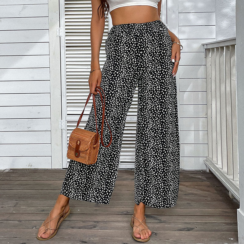 Damen Leichte Palazzo-Hose Drune