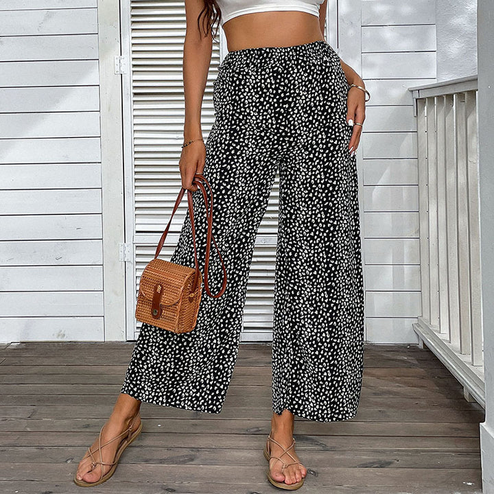 Damen Leichte Palazzo-Hose Drune
