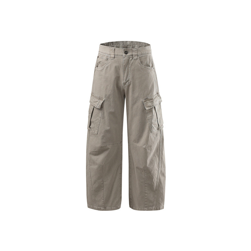 Damen Weite Baumwoll‑Cargo‑Culotte mit Multifachtaschen Drune