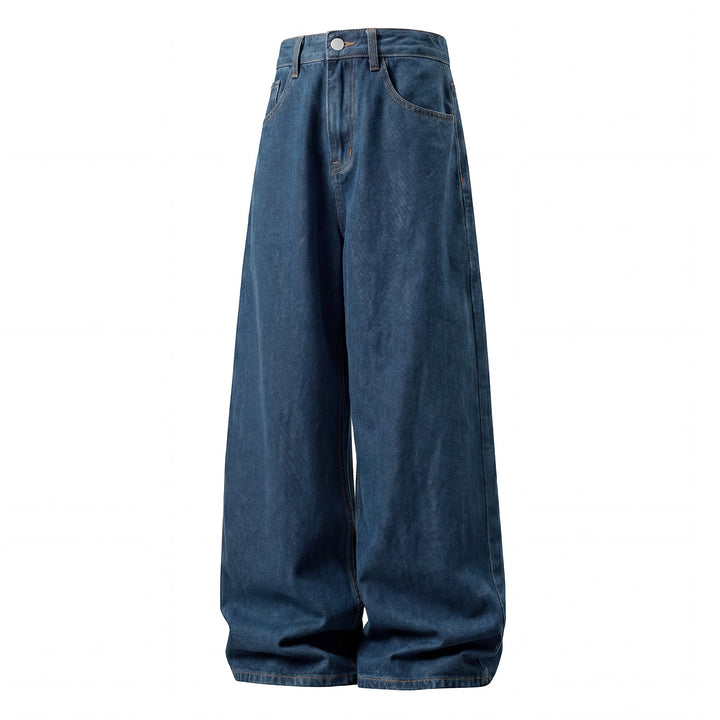 Damen Weite Palazzo-Jeans mit hoher Taille, minimalistischer Five‑Pocket‑Silhouette Drune