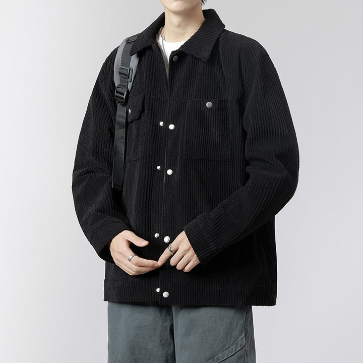 Herren Weiche Kordjacke mit Fleece-Futter Drune