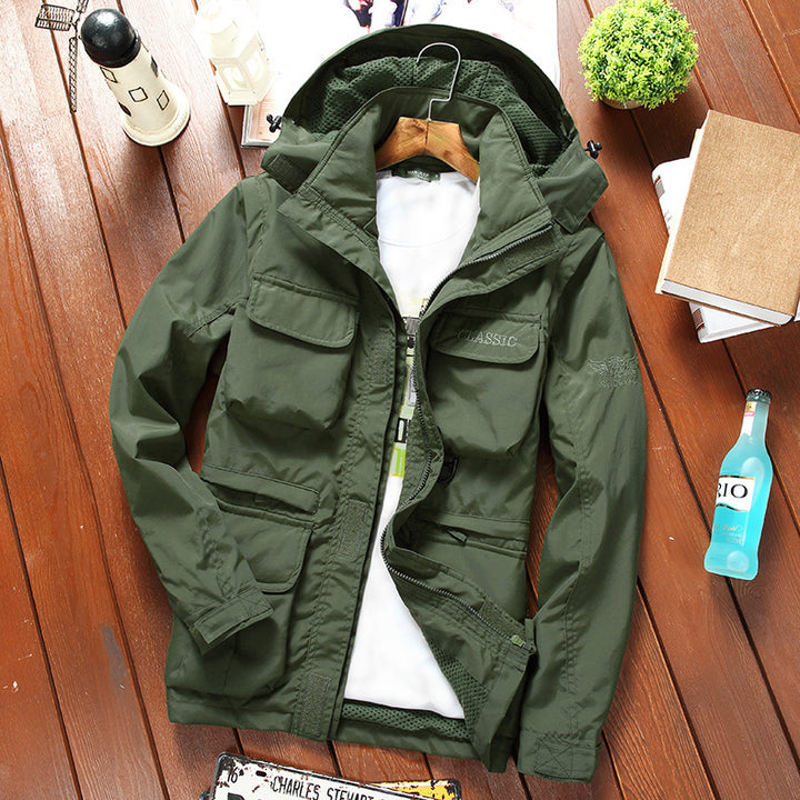 Herren Funktionale Outdoorkombination Jacke Drune