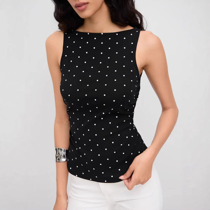 Damen Chic Rollkragen Top mit Raffung und Bindegürtel Drune